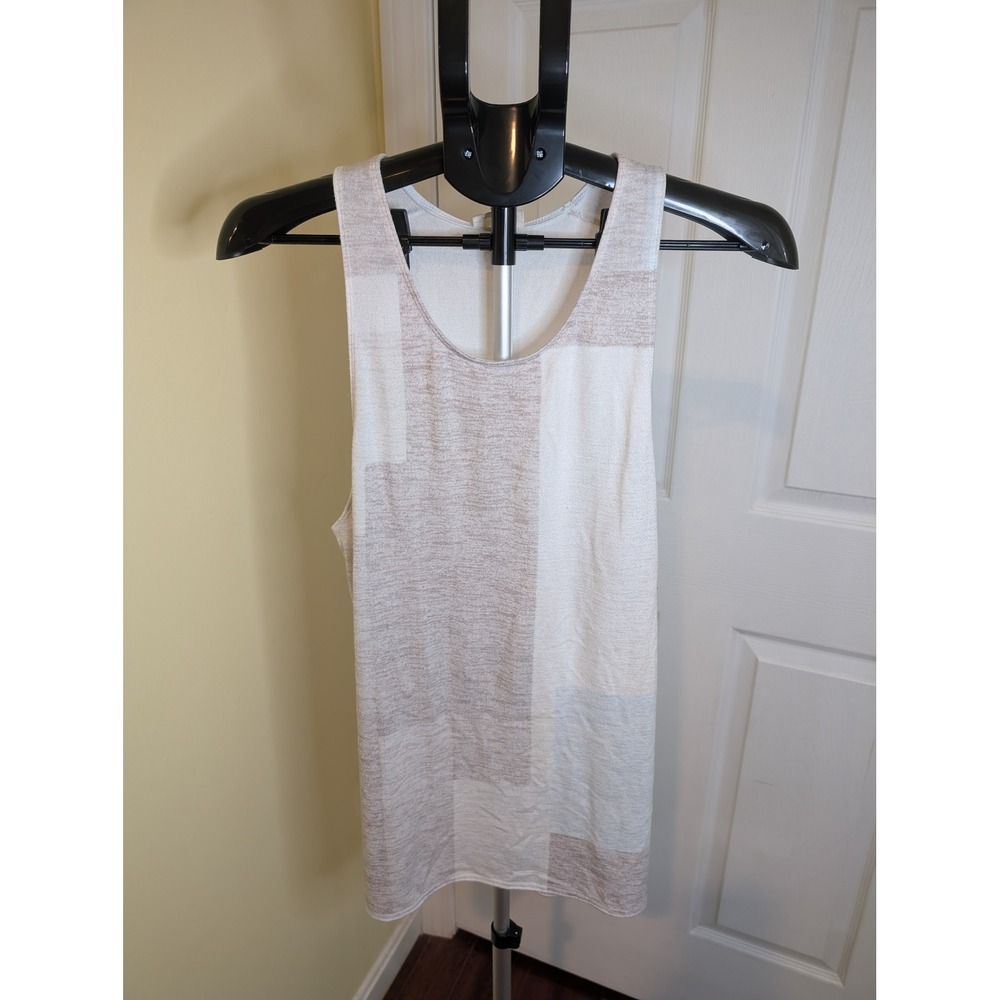 Wilfred Free Tank Top Beige Cream Colorblock Knit Aritzia Earth Tones - Size M - Picture 1 of 4